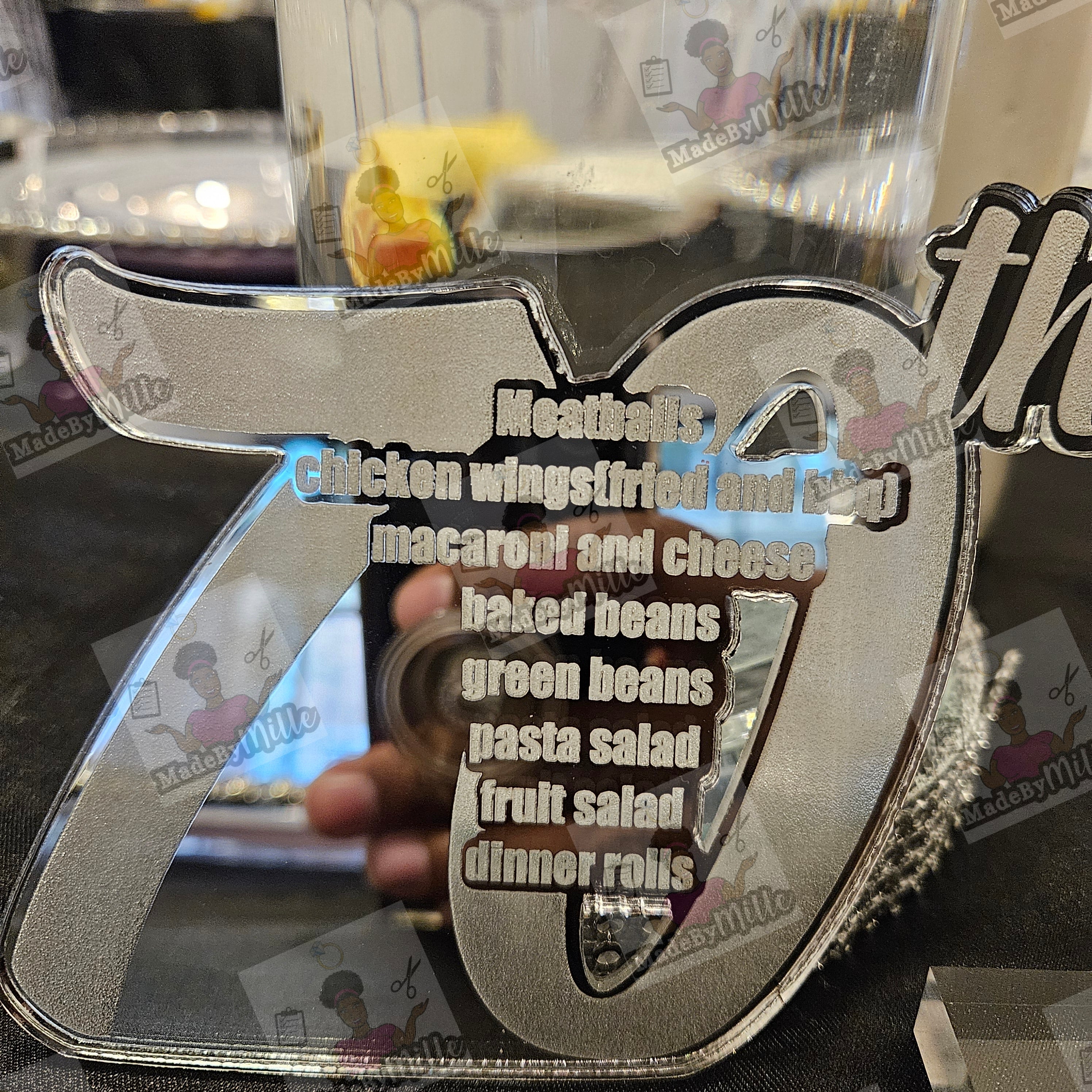 Acrylic Menu