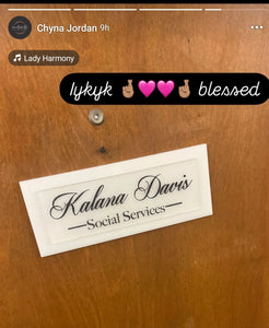 Professional Name Plate