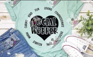 Heart Social Worker Shirt