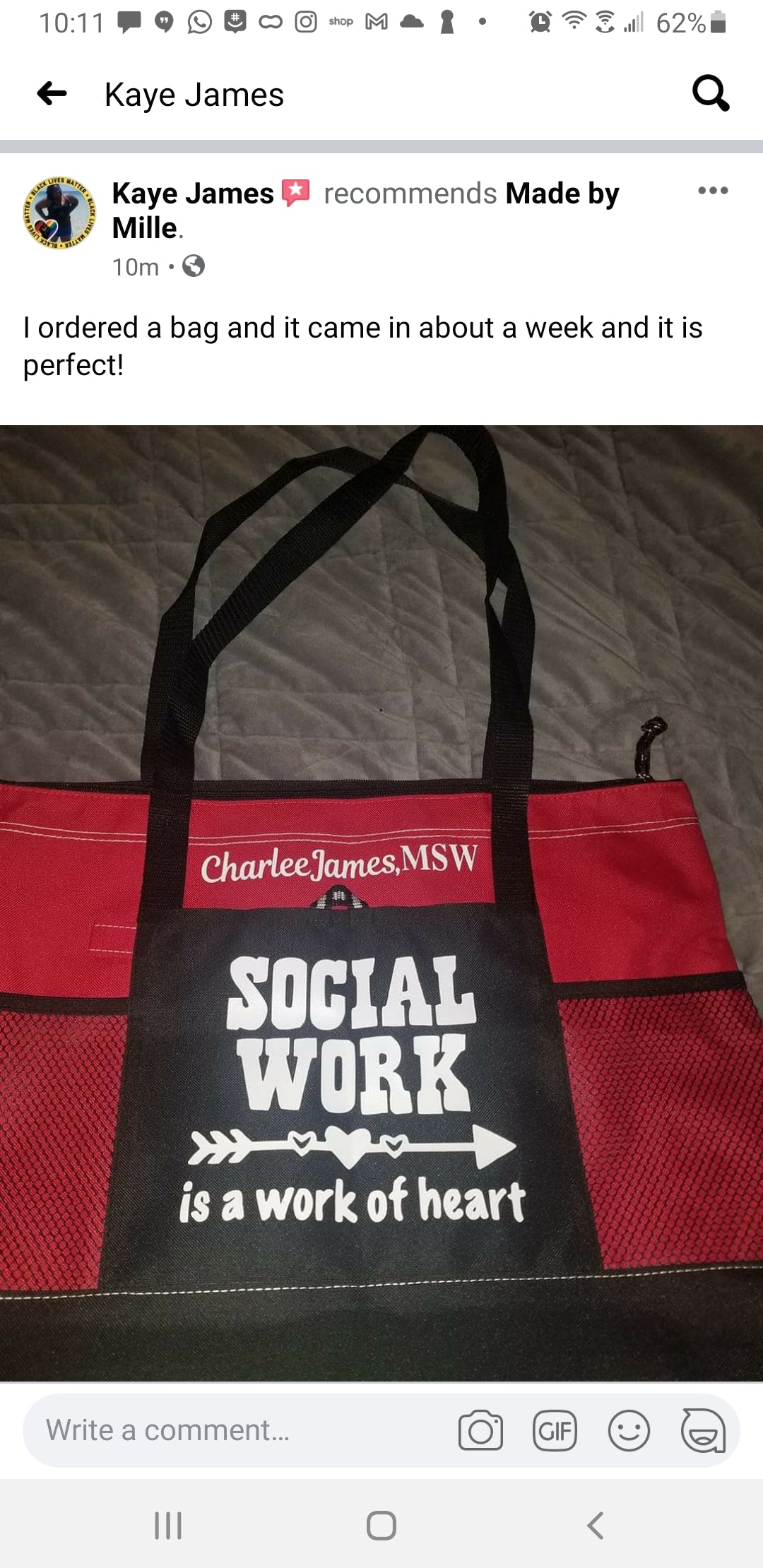 Social Worker Tote Bag